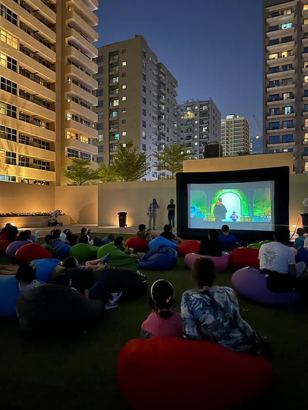 Movie Night Set up