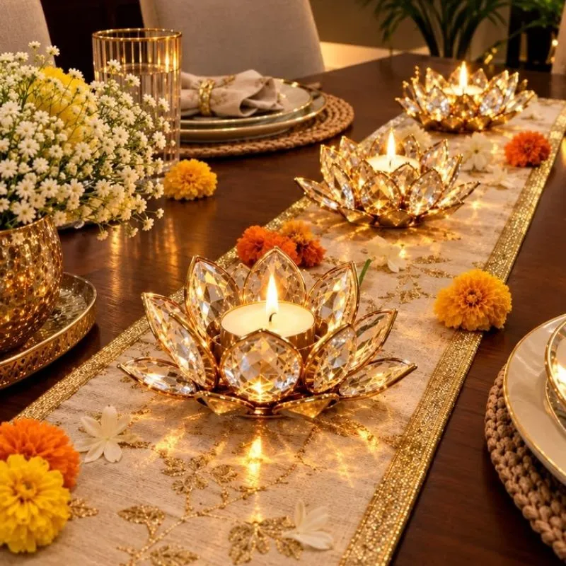 Luxury Gold & Glam Diwali Decor Dubai