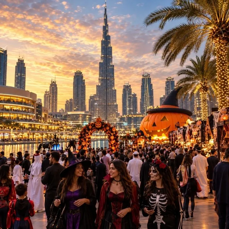 Outdoor Halloween Event decoration in Dubai