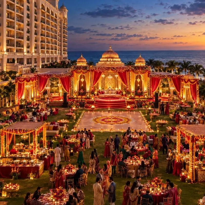 Royal Indian Theme Diwali Decor Dubai