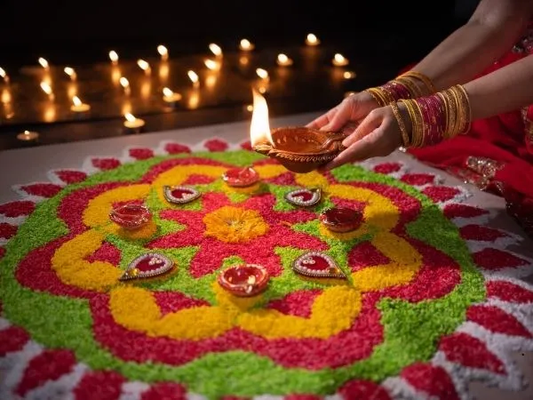 Traditional Indian Diwali Decor Dubai uae