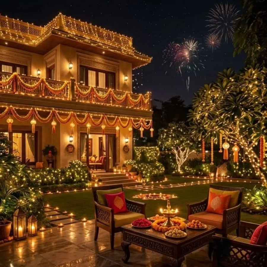 Traditional Indian Diwali Decor Dubai